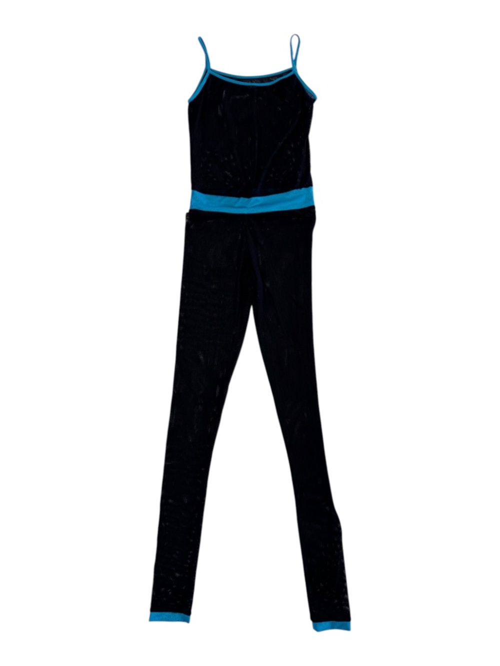 DELPHINE MURAT VINTAGE - COMBI LEGGINGS - BLACK NET/BLUE METAL - XS